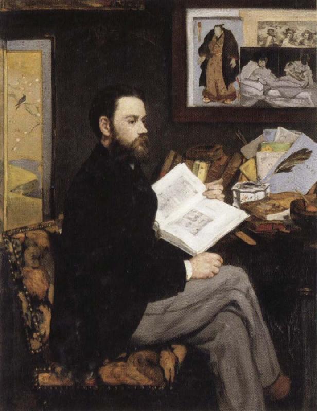 Edouard Manet Emile Zola oil painting image